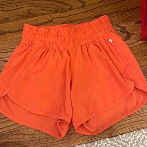 Orange LuLu lemon shorts